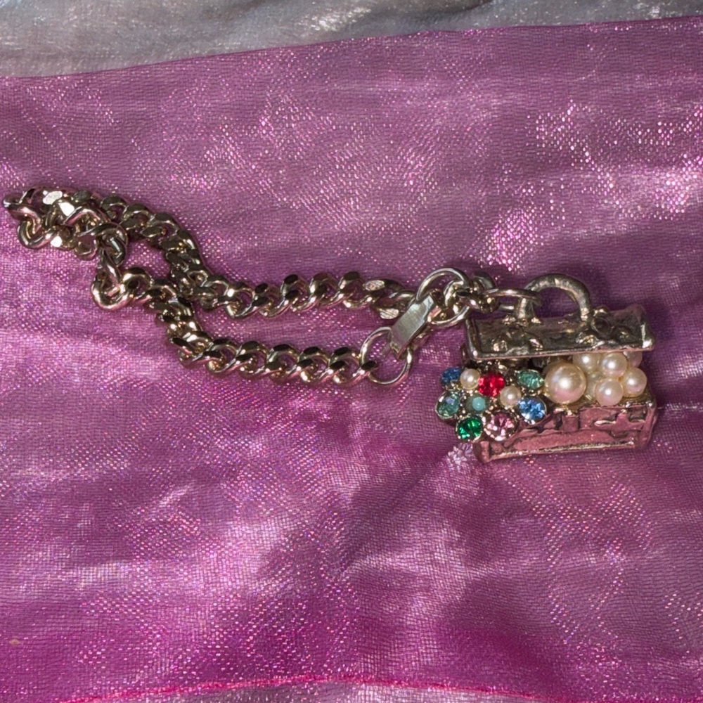 Mid Century Chunky Charm Bracelet